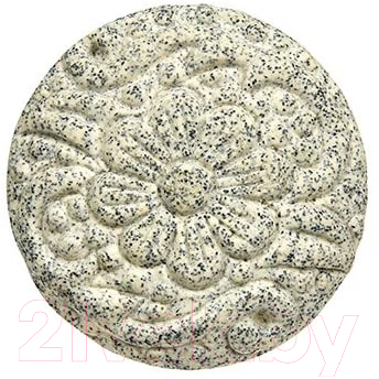 Изображение товара Ручка для мебели Blumen Haus Каменный цветок / 66274 (белый матовый)