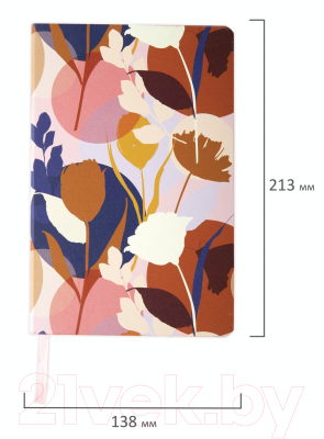 Ежедневник Brauberg Blossom / 112014 (136л, розовый)