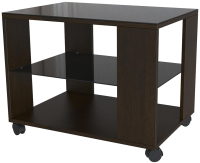 Журнальный столик Мебелик BeautyStyle 5 (венге/стекло черное) - 
