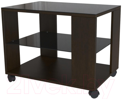 Журнальный столик Мебелик BeautyStyle 5 (венге/стекло черное)