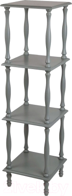 Этажерка Мебелик П 8 (серый)