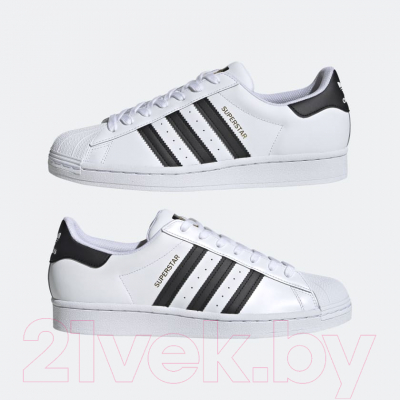 Кроссовки Adidas Superstar / EG4958 (р-р 4.5, белый/черный)