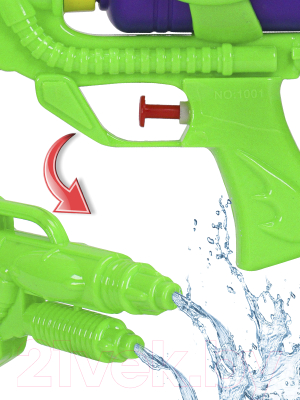 Бластер игрушечный РЫЖИЙ КОТ Водный пистолет / ИК-1036 (зеленый)