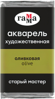 Акварельная краска ГАММА Старый Мастер 520 / 200521520 (оливковый, кювета) - 