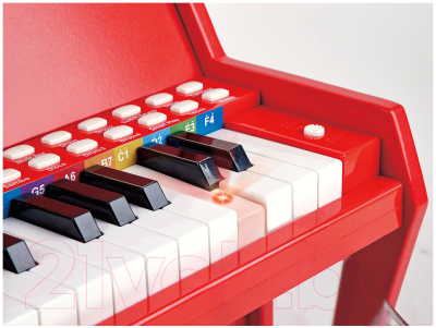 Музыкальная игрушка Hape Пианино / E0628_HP (красный)