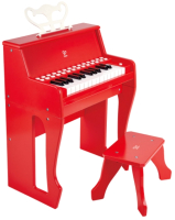 Музыкальная игрушка Hape Пианино с табуреткой / E0630_HP (красный) - 