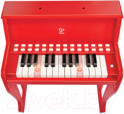 Музыкальная игрушка Hape Пианино с табуреткой / E0630_HP (красный)