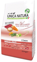 Сухой корм для собак Unica Natura Maxi олень, рис, морковь (2.5кг) - 