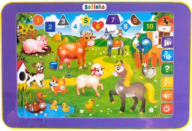 Развивающая игрушка Zabiaka Планшет. В гостях на ферме / 3247080