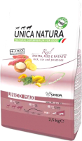 Сухой корм для собак Unica Natura Maxi утка, рис, картофель (2.5кг) - 