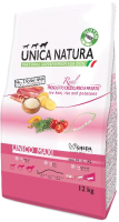 Сухой корм для собак Unica Natura Maxi ветчина, рис, картофель (12кг) - 
