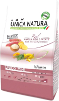 Сухой корм для собак Unica Natura Mini утка, рис, картофель (800г) - 
