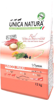Сухой корм для собак Unica Natura Maxi ягненок, рис, бобы (12кг) - 