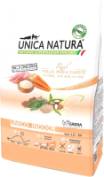 Сухой корм для кошек Unica Natura Indoor курица, рис, морковь (1.5кг) - 