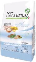 Сухой корм для кошек Unica Natura Outdoor треска, рис, банан (1.5кг) - 