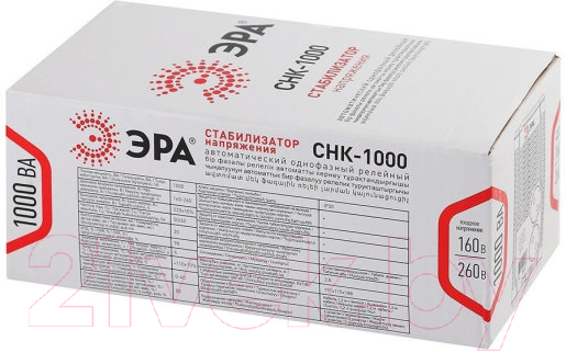 Стабилизатор напряжения ЭРА СНК-1000 / Б0032469