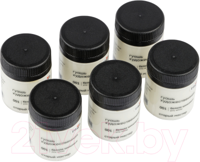 Изображение товара Гуашь ГАММА Старый Мастер 001 / 12112040001 (40мл, белила цинковые)