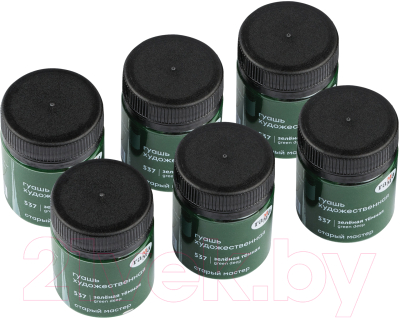 Изображение товара Гуашь ГАММА Старый Мастер 537 / 12112040537 (40мл, зеленый темный)