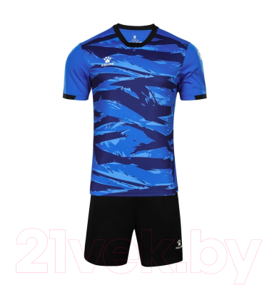 Футбольная форма Kelme Short Sleeve Football Suit / 8151ZB1003-481 (2XL, голубой)