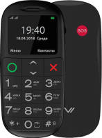 Мобильный телефон Vertex C312 (черный) - 