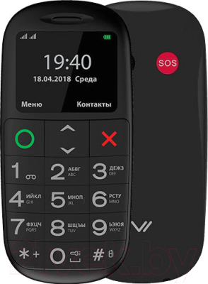 Мобильный телефон Vertex C312 (черный)