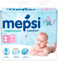 Подгузники детские Mepsi S 4-9кг / 0019/1 (27шт) - 