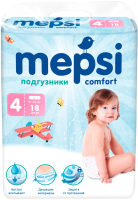 Подгузники детские Mepsi L 9-16кг / 0021/1 (18шт) - 