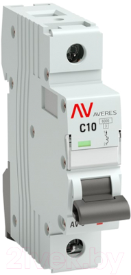 Выключатель автоматический EKF Averes AV-6 1P 10A (C) 6kA / mcb6-1-10C-av