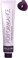 Крем-краска для волос Ollin Professional Performance Permanent Color Cream 0/25 (60мл, фиолетовый махагоново-розовый) - 