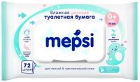 Влажная туалетная бумага Mepsi Для детей / 0172 (72шт) - 