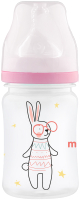 Бутылочка для кормления Mepsi Bunny с силиконовой соской 0+ / 0223 (150мл) - 