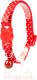Ошейник Duvo Plus Белые точки / 11166/red (красный) - 