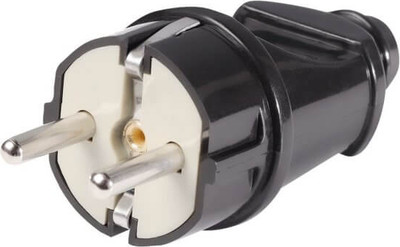 Вилка штепсельная SmartBuy SBE-16-P01-b (с заземлением) - 