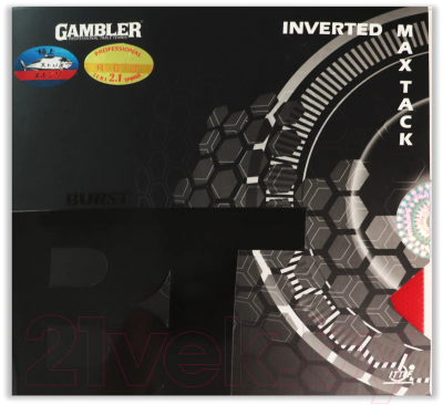 Накладка для ракетки настольного тенниса Gambler Burst / GCP-7 (красный)