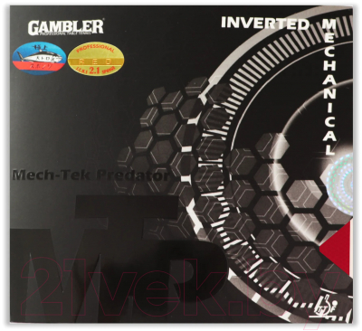 Накладка для ракетки настольного тенниса Gambler Mech-Tek / GCP-6 (красный)