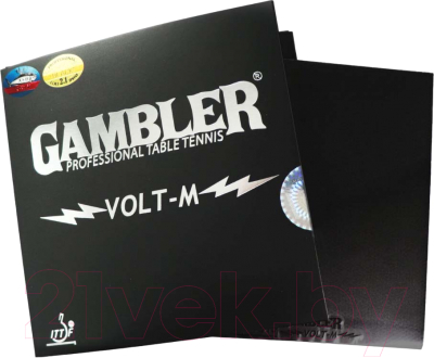 Накладка для ракетки настольного тенниса Gambler Volt M / GCP-3.1 (черный)