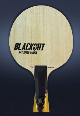 Основание для ракетки настольного тенниса Gambler Blackout Max Speed Carbon Flared / GFC-6