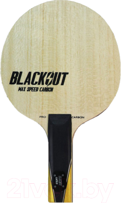 Основание для ракетки настольного тенниса Gambler Blackout Max Speed Carbon Straight / GFC-5