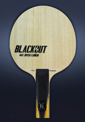 Основание для ракетки настольного тенниса Gambler Blackout Max Speed Carbon Straight / GFC-5