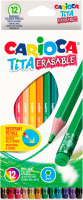 Набор цветных карандашей Carioca Tita Erasable (12цв) - 