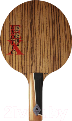 Основание для ракетки настольного тенниса Gambler Zebrawood Im8 Carbon Straight / GFC-11