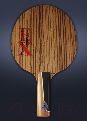 Основание для ракетки настольного тенниса Gambler Zebrawood Im8 Carbon Straight / GFC-11