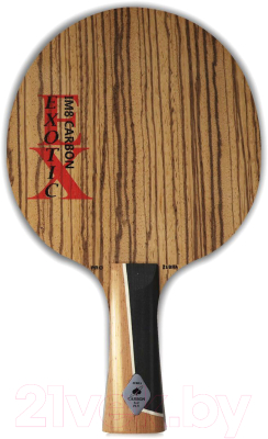 Основание для ракетки настольного тенниса Gambler Zebrawood Im8 Carbon Flared / GFC-12