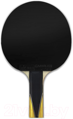 Ракетка для настольного тенниса Gambler Max Speed Carbon Volt M / GRC-6 (прямая)