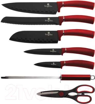 Набор ножей Berlinger Haus Burgundy Line BH-2562
