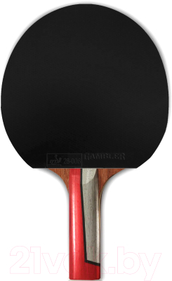 Ракетка для настольного тенниса Gambler Rosewood Im8 Carbon Mech-Tek / GRC-10 (прямая)