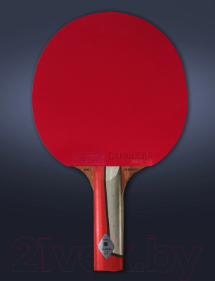 Ракетка для настольного тенниса Gambler Rosewood Im8 Carbon Mech-Tek / GRC-10 (прямая)