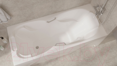 Ванна акриловая Triton Цезарь 180x80 (с каркасом, 2 экранами и сифоном)