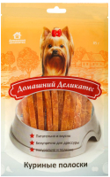 Лакомство для собак Домашний деликатес Куриные полоски (85г) - 