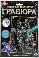 

Гравюра MultiArt, Сова / 100SCRATCHART-SILV-OWL